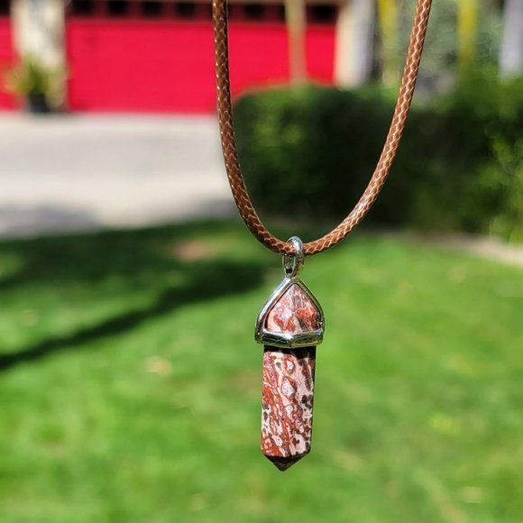 Leopard Skin Jasper Pendant - Picture 2 of 4